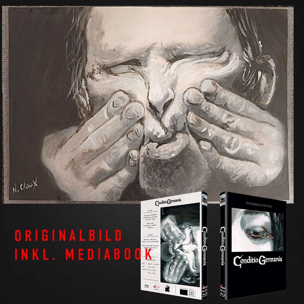 EINZELSTÜCK: Original Acryl-Gemälde – inkl. Mediabook Cover A (Backcover) – vom Künstler Nico Claux Mediabook Originales Acryl-Gemälde Backcover inkl. Conditio Germania MB-Cover A – Hauptbild