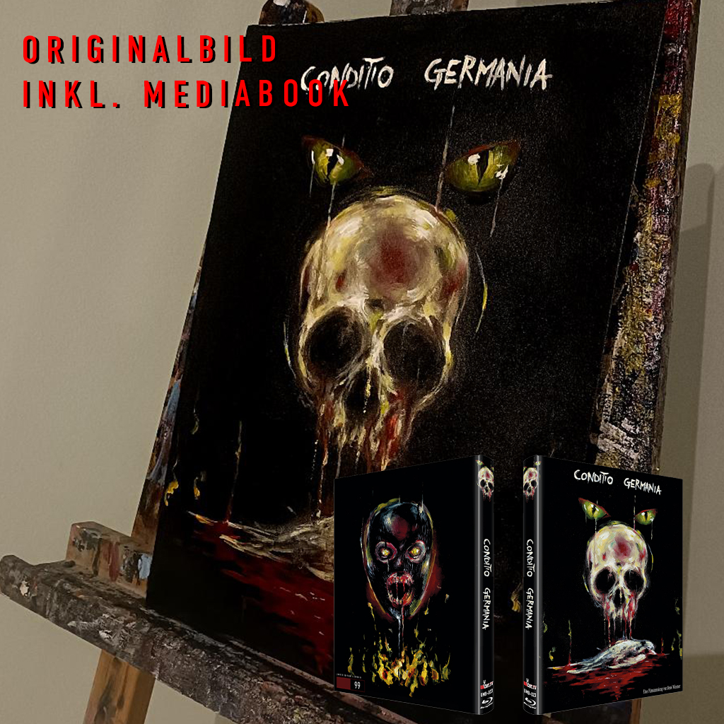 EINZELSTÜCK: Originales Frontcover-ÖLgemälde inkl. CONDITIO GERMANIA Mediabook Cover C Mediabook Originales ÖL-Gemälde Frontcover inkl. Conditio Germania MB-Cover C – Hauptbild