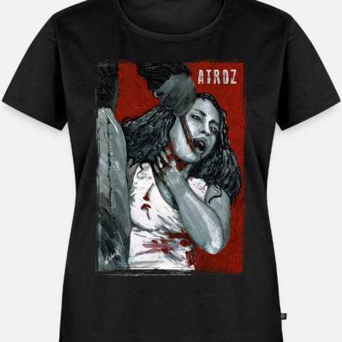 Artikelname: NUR BIS 6. NOVEMBER: UNCUT.TV – ATROZ DAMEN-SHIRT | ARTWORK BY NICO CLAUX – Hauptbild